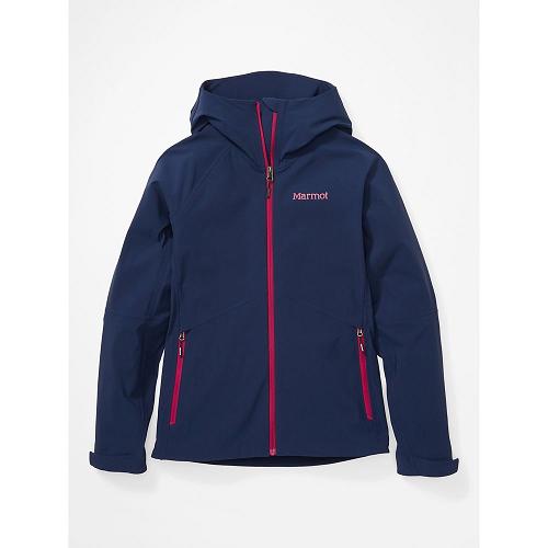 Marmot Alsek Jackets - Womens Softshell Jacket Navy CA6897123 Canada